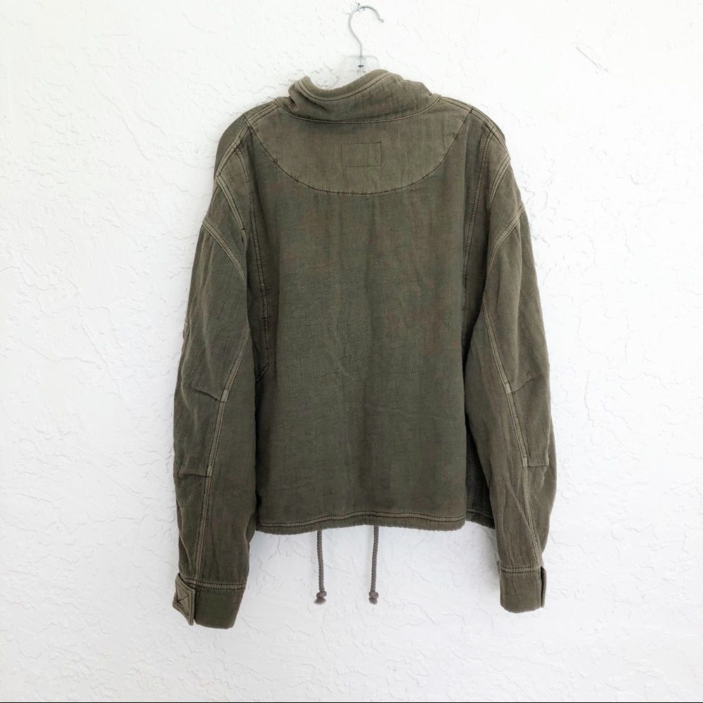 Free People Eyes On You Army Green Surplus Jacket - Picture 9 of 12